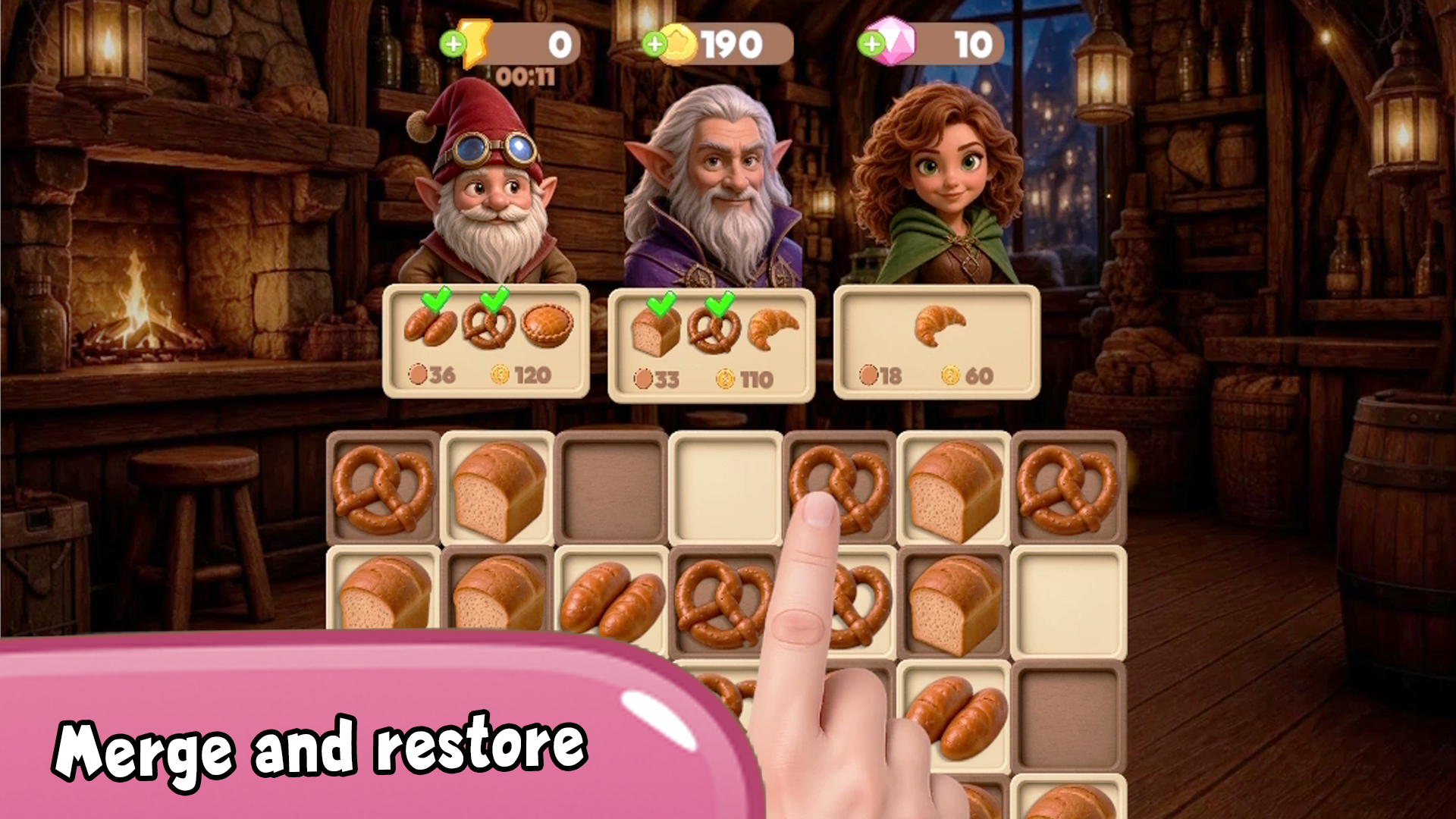 Buffet "No Time": merge and restore — screenshot 3