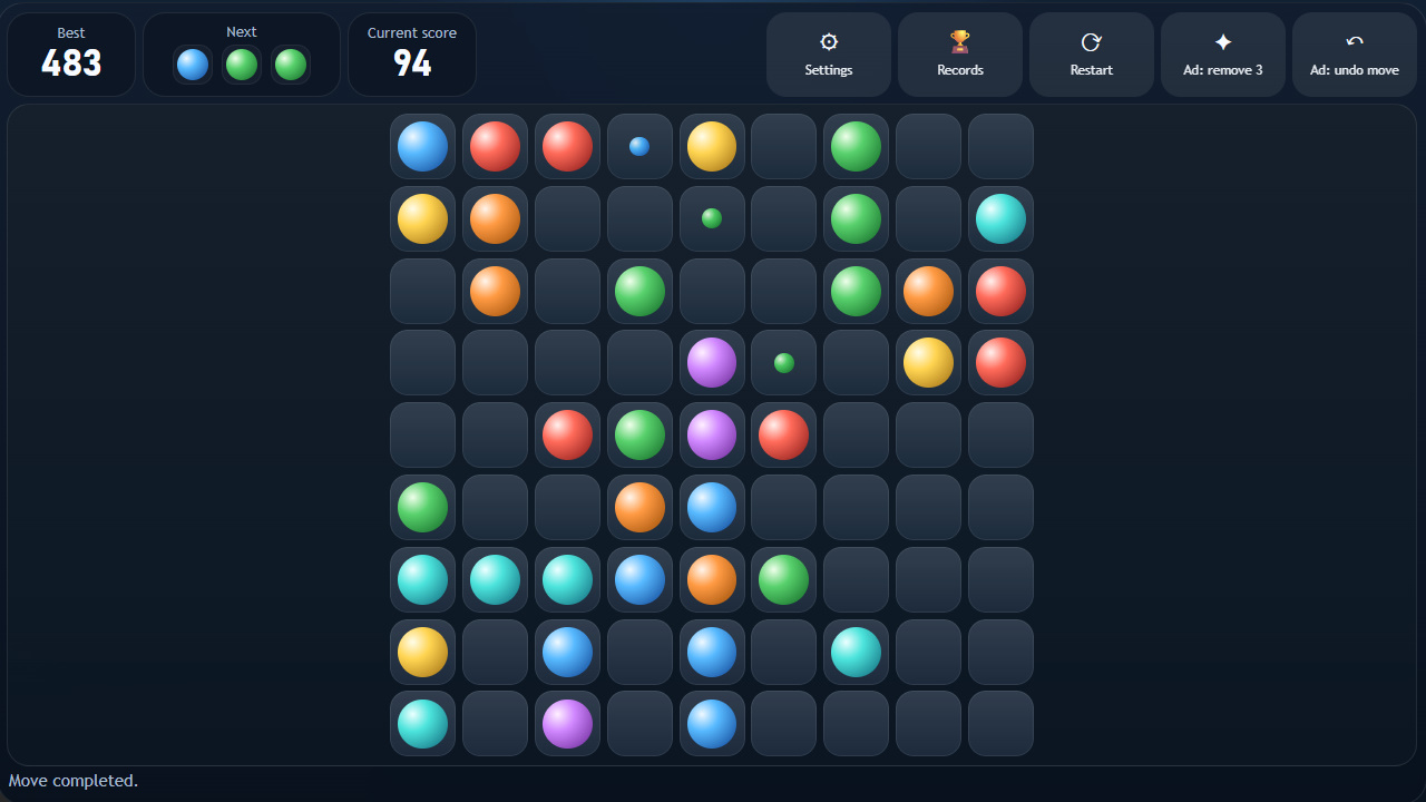 Lines 98 Classic Balls — screenshot 2