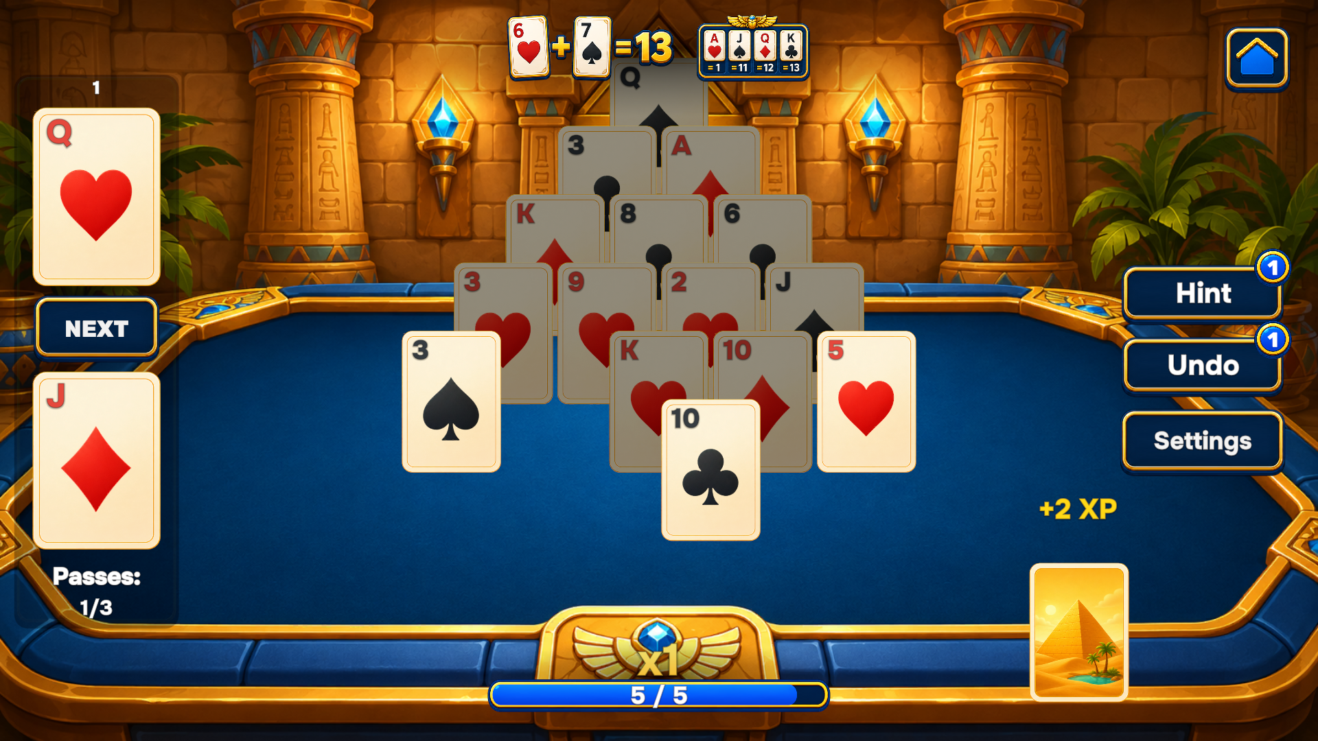 Pyramid of Treasures Solitaire — screenshot 7