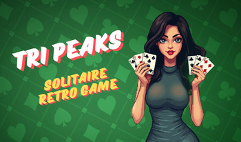 Tri Peaks. Solitaire Retro Game