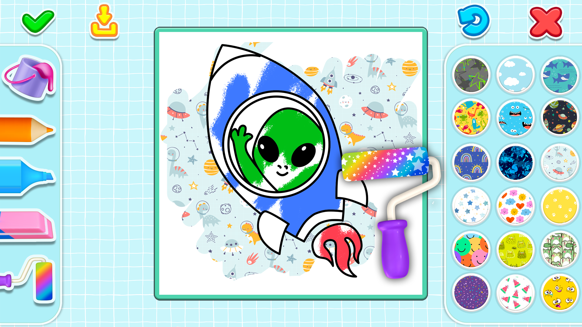 Coloring game for kids 6 years old screenshot