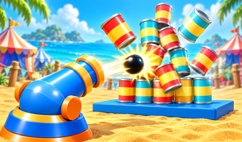 Cannon Knockdown 3D game cover