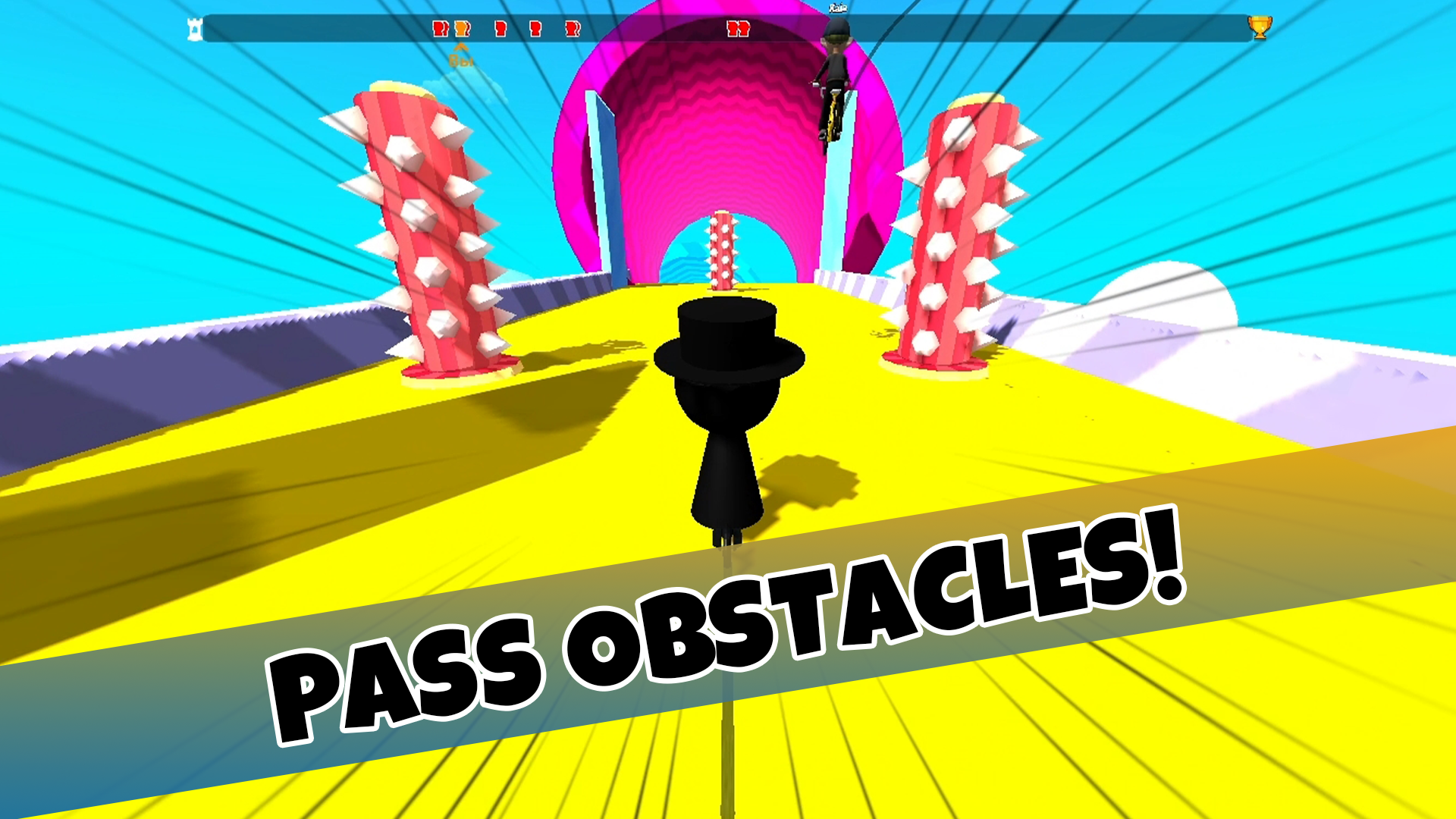 Sprunki and Obby: Scooter racing! screenshot