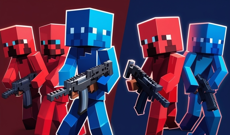 Blue versus Red: Who's better? game cover