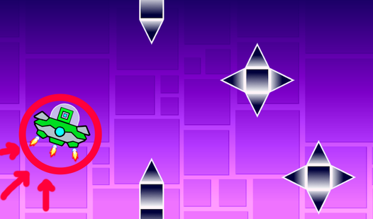 Geometry Dash: UFO Flying