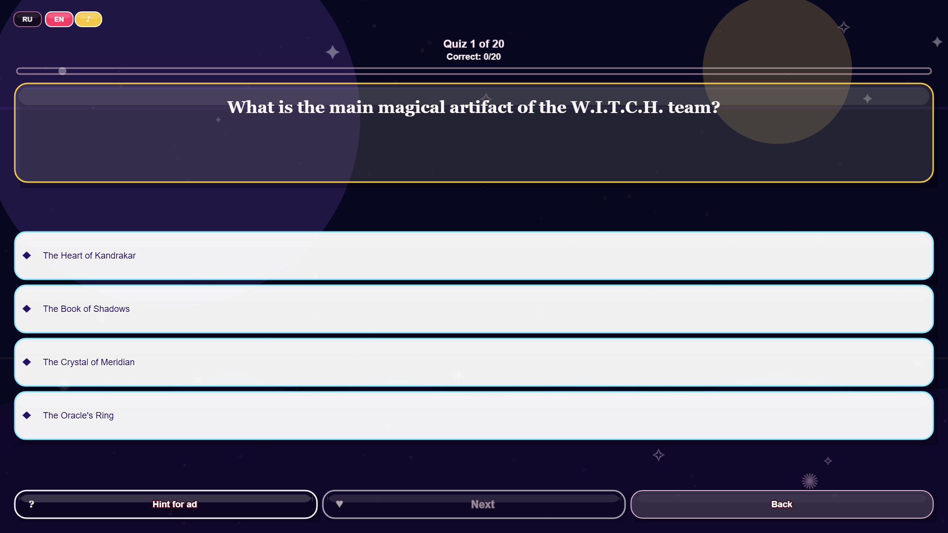 Which W.I.T.C.H. Character Are You ? — screenshot 1