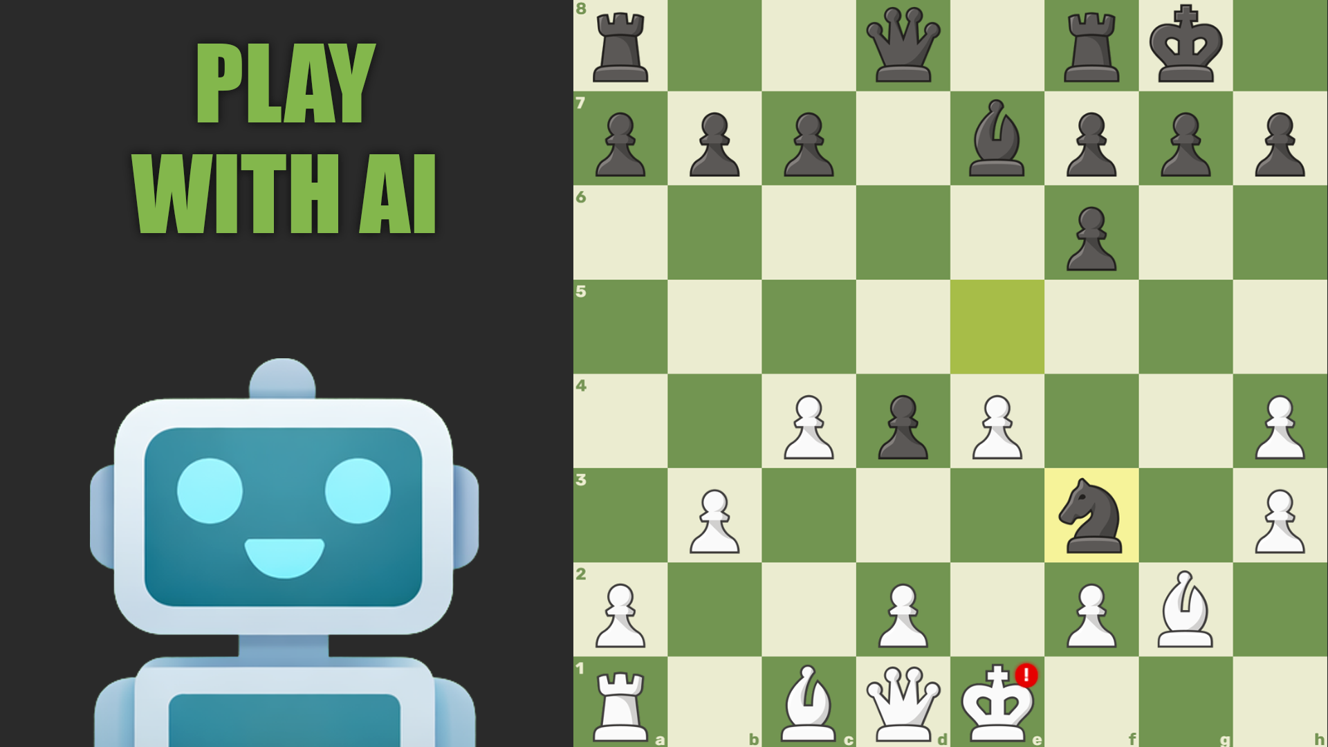 Chess online with a computer screenshot