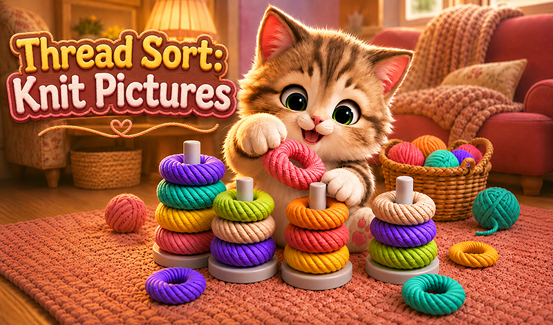 Thread Sort: Knit Pictures game cover
