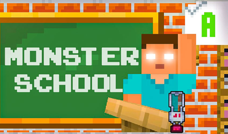 Monster School Challenges game cover