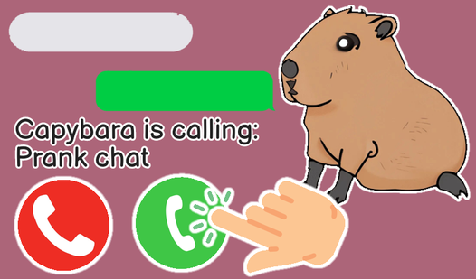 Capybara is calling: Prank chat （由 listagor):网上免费玩 Playhop
