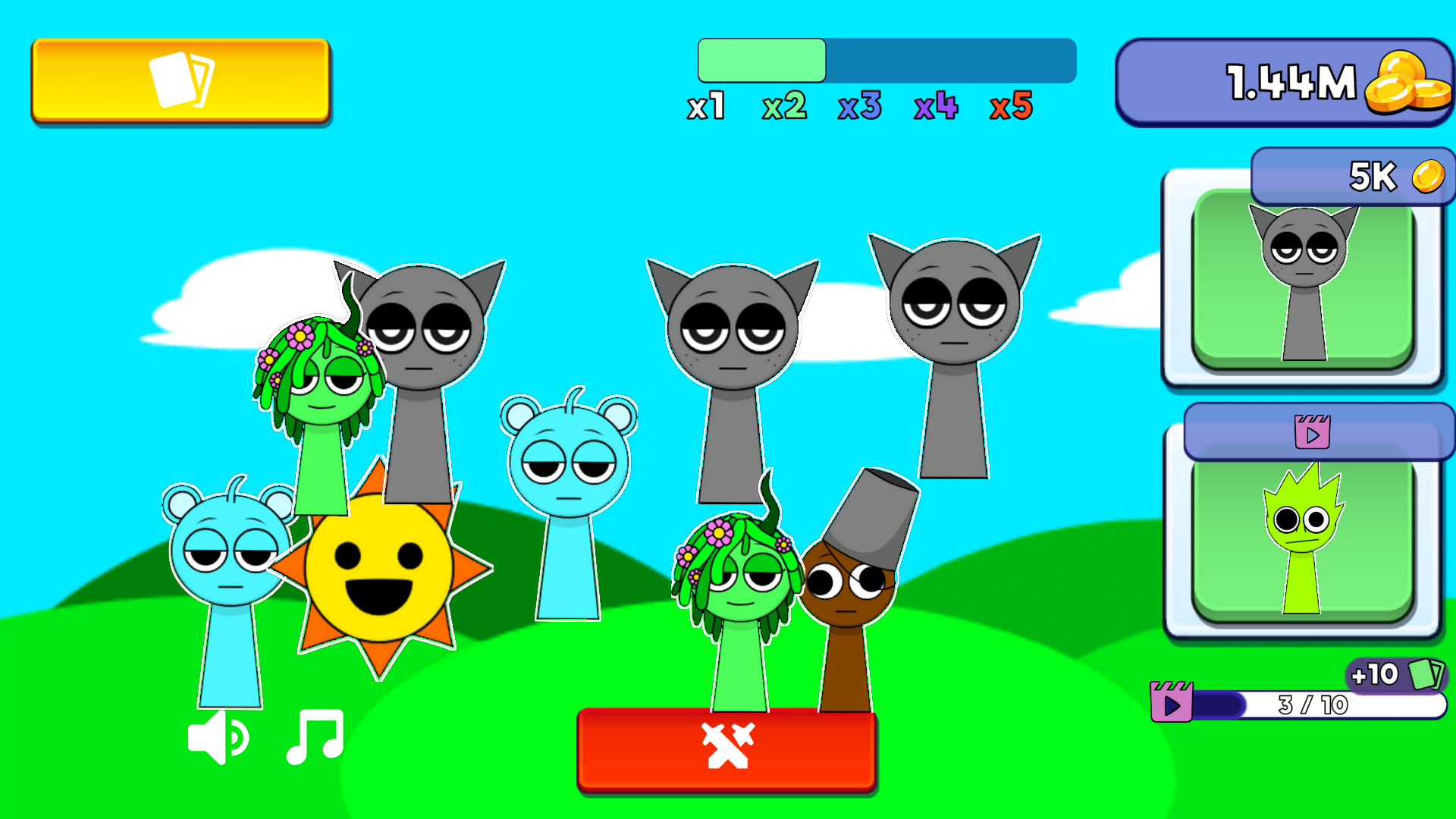 Sprunki Merge: 70 Heroes - Collect Them All! — screenshot 1