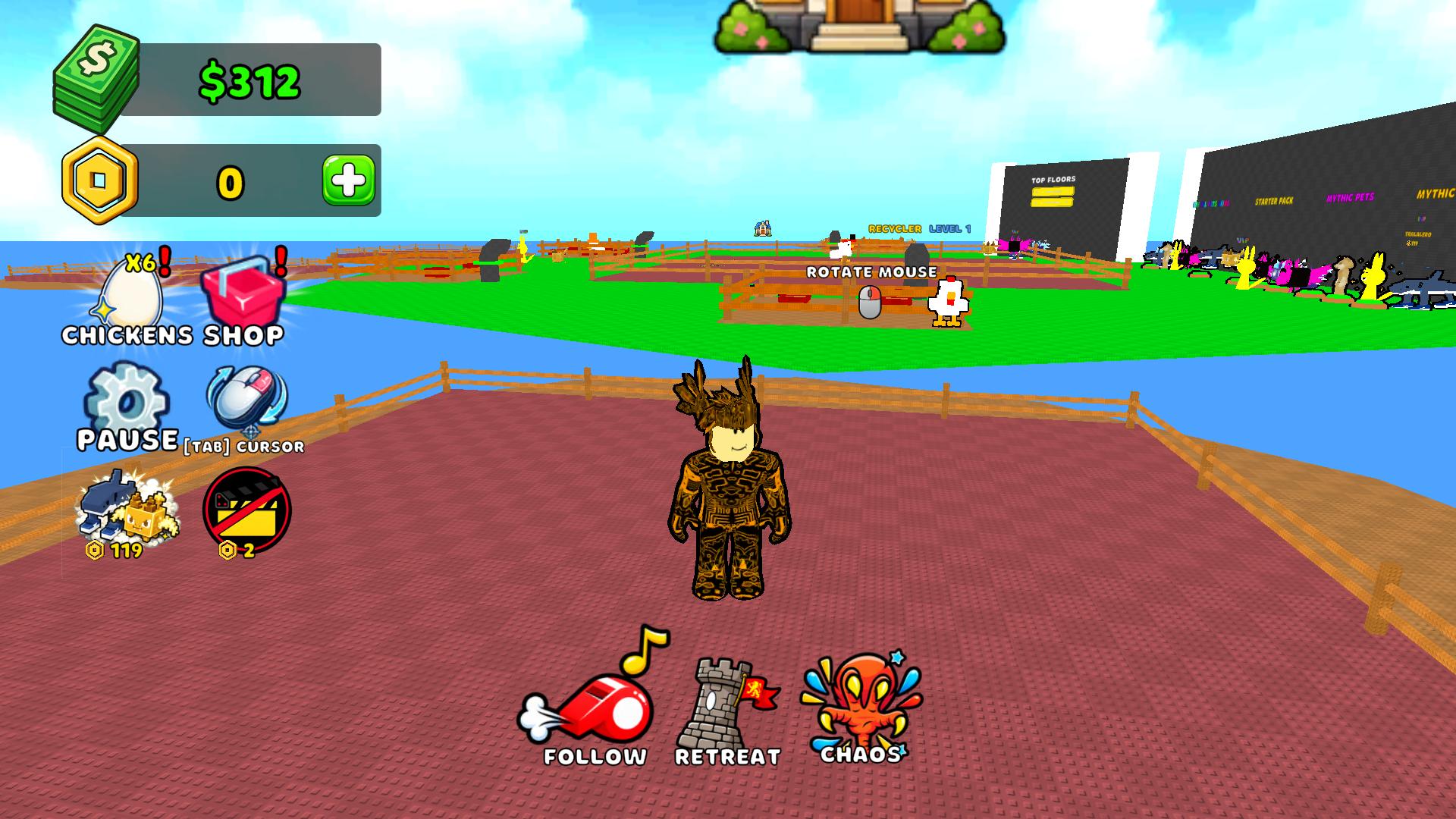 Obby: Grow a Chicken Fighter 3D — screenshot 3