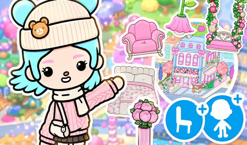 Toca World: A house with a roof garden game cover