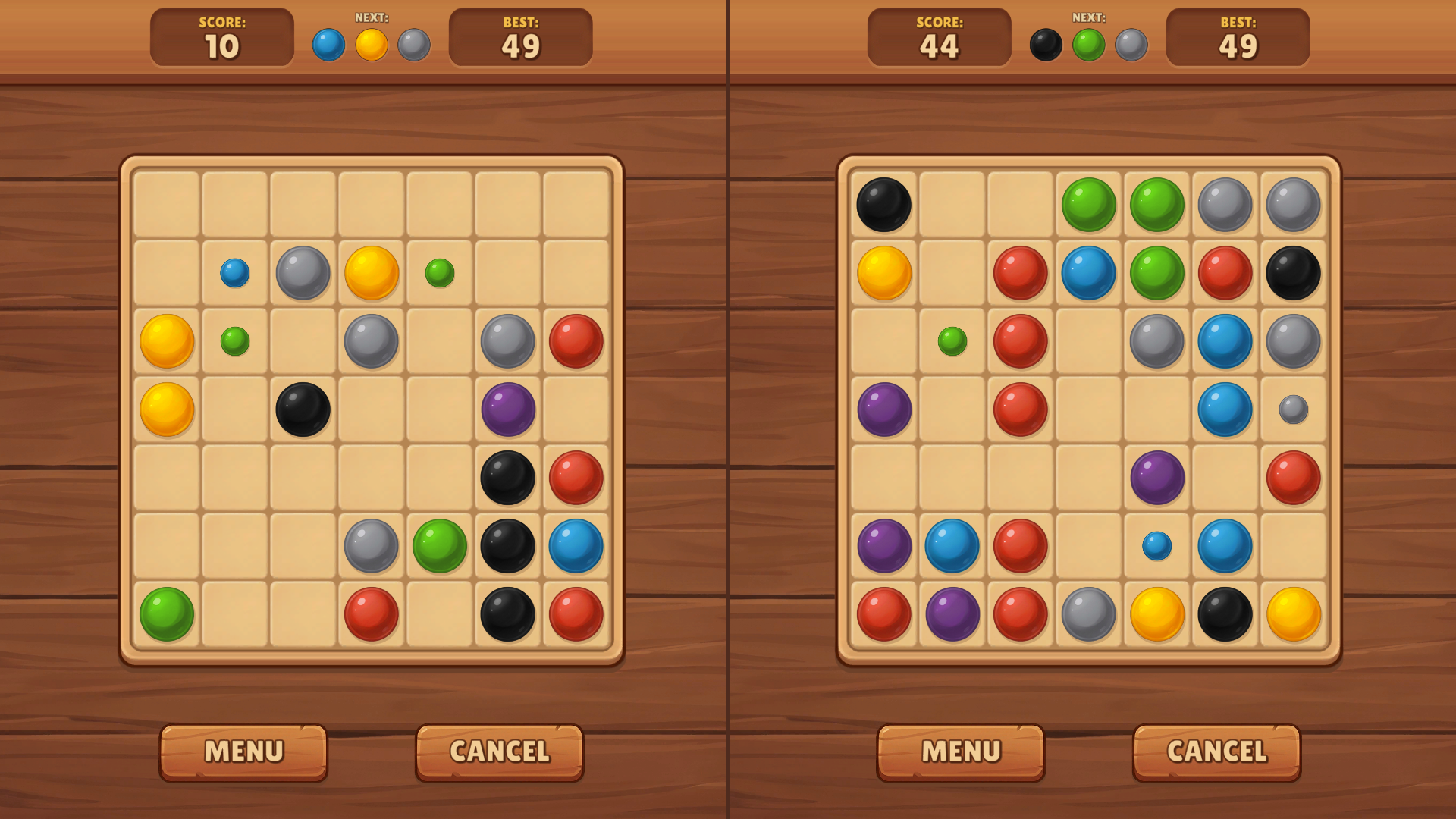 Lines 98: Color Balls screenshot 1