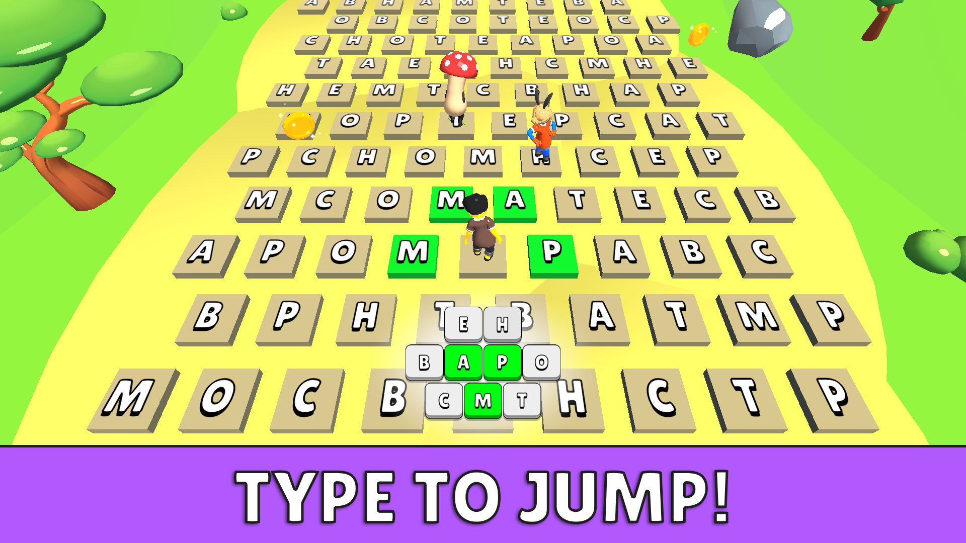 Jump on the Letters! Learn to Type! — screenshot 1