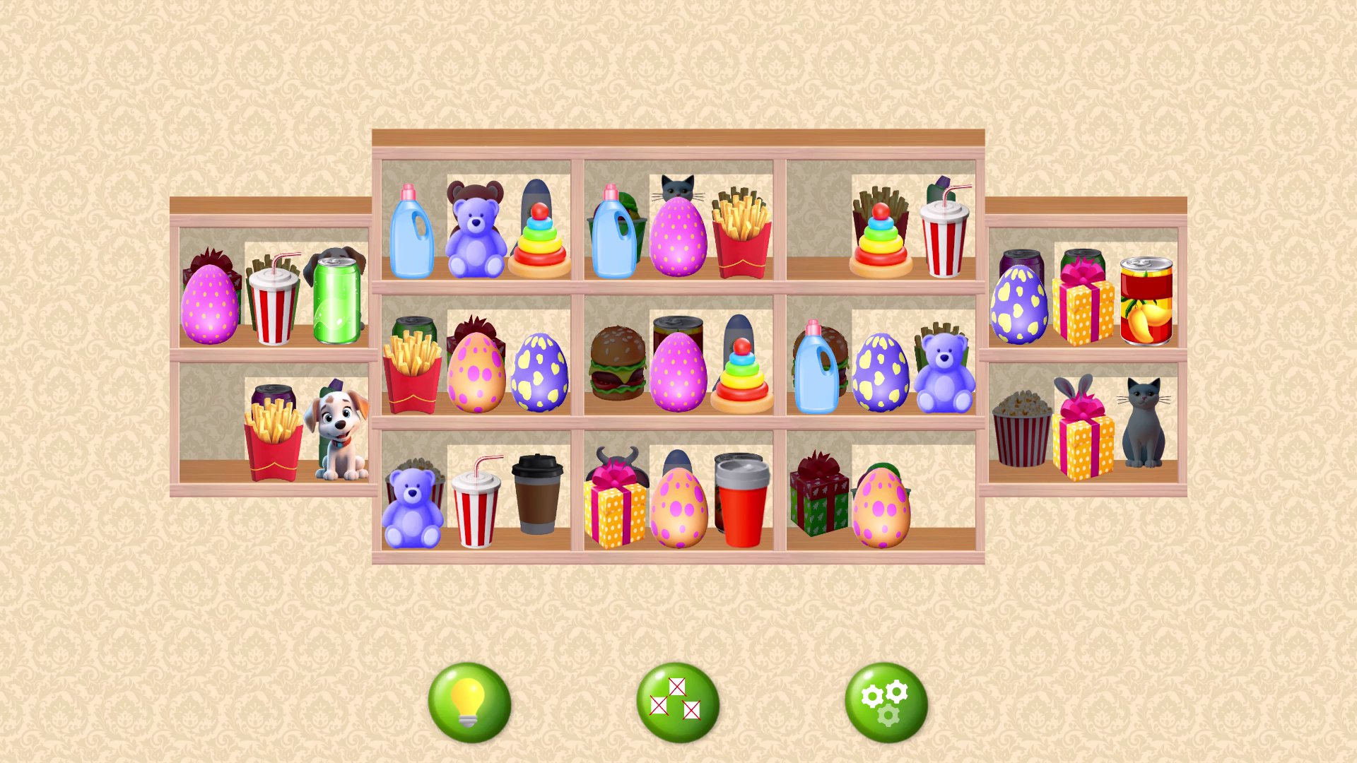 Connect the items on the shelf screenshot