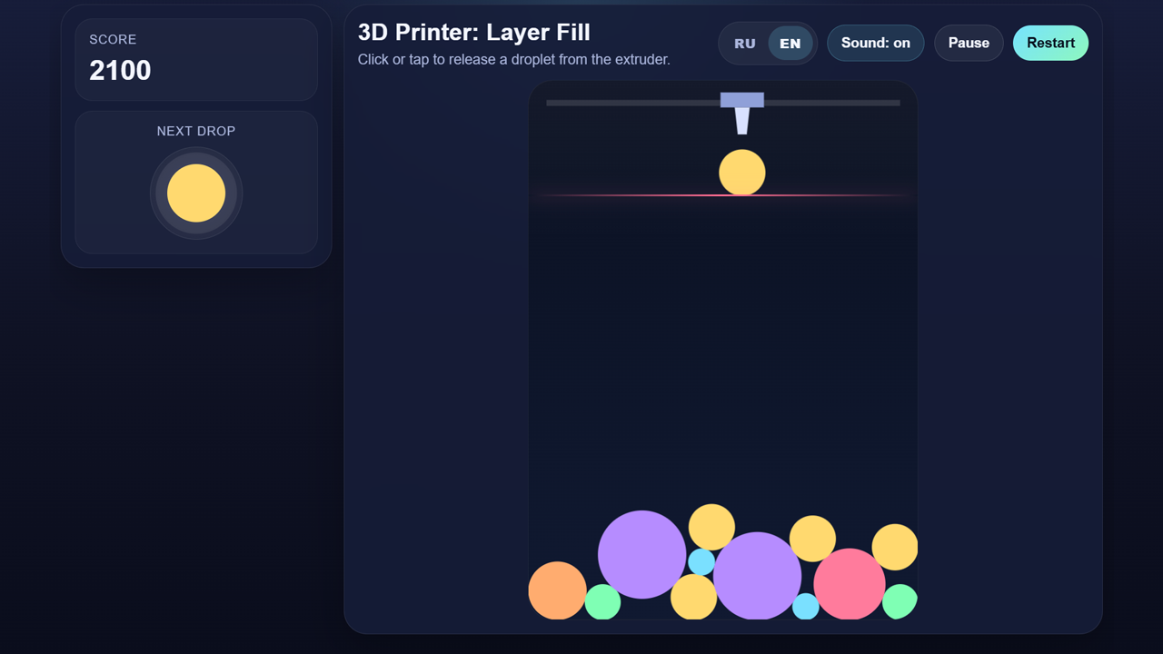 3D Printer: Layer Fill — screenshot 2
