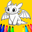 Dragons and Toothless Coloring