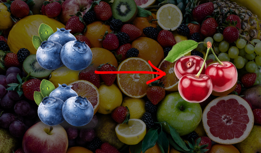 Combine fresh fruits