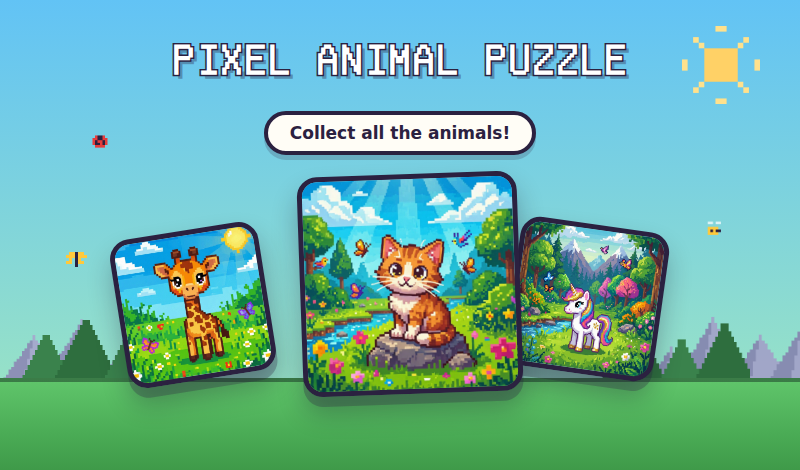 Pixel Animal Puzzle game cover