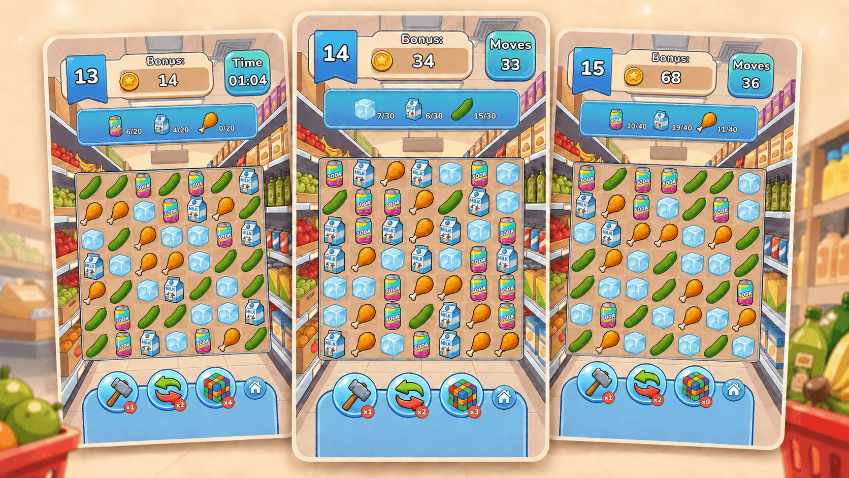 Supermarket: Match 3 — screenshot 2