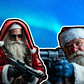 Red Santa vs Blue Santa: Front