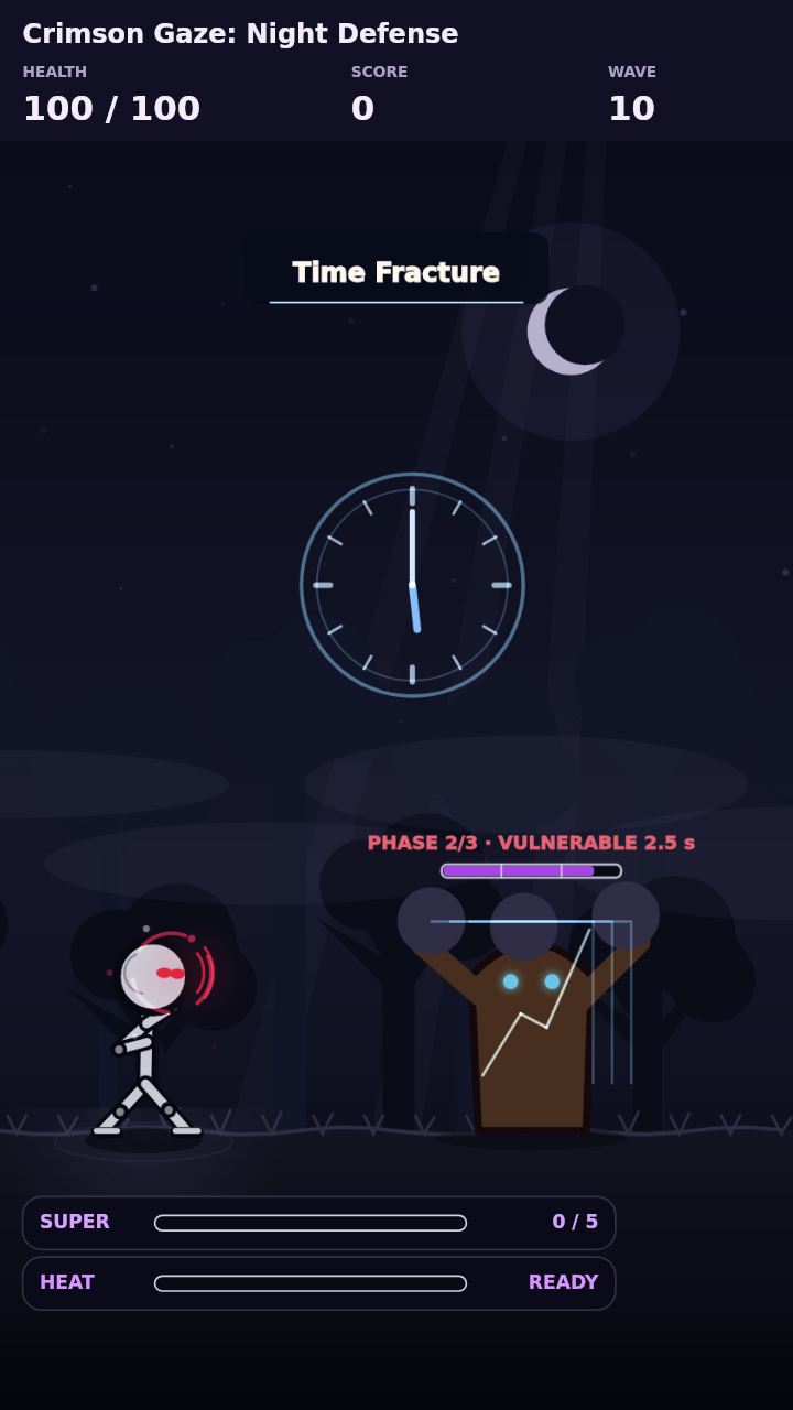 Crimson Gaze: Night Defense screenshot 3