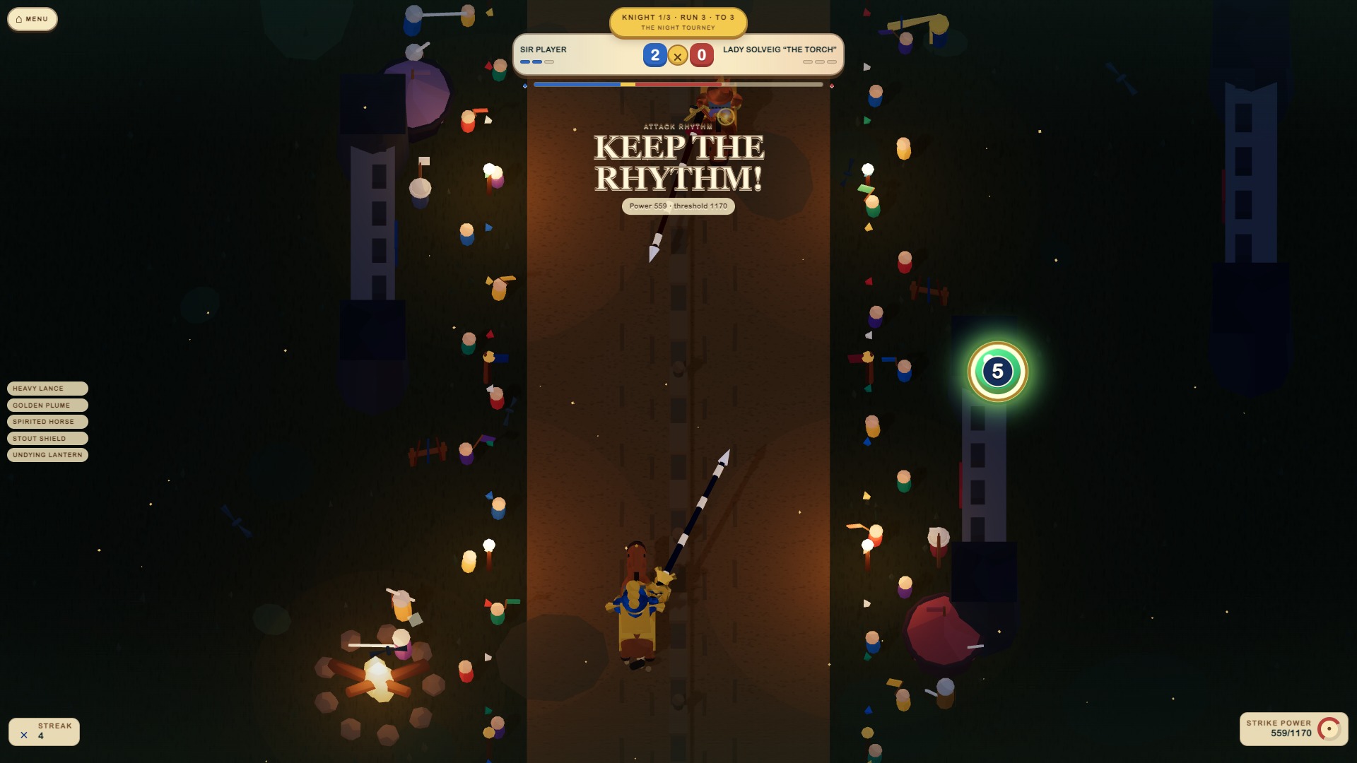 Knightly Tourney: Lance Rhythm — screenshot 1