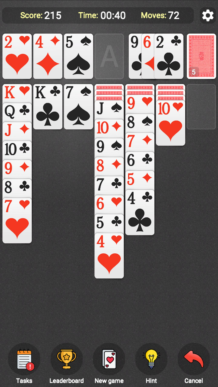 Solitaire Klondike: Draw 1 or 3 cards screenshot 5