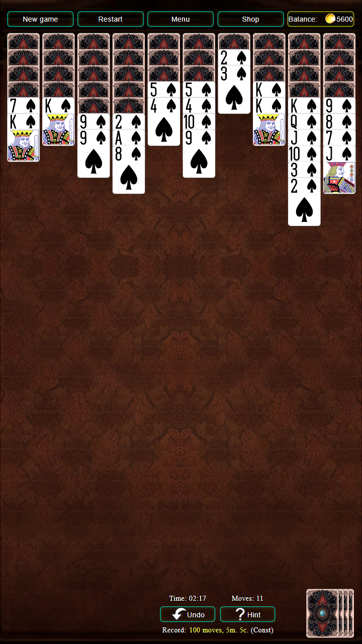 Solitaire: Spider and Klondike screenshot 3