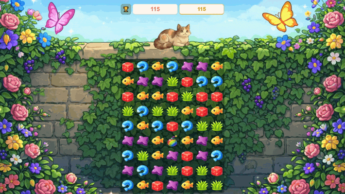 Three in a row: Save the cat — screenshot 3