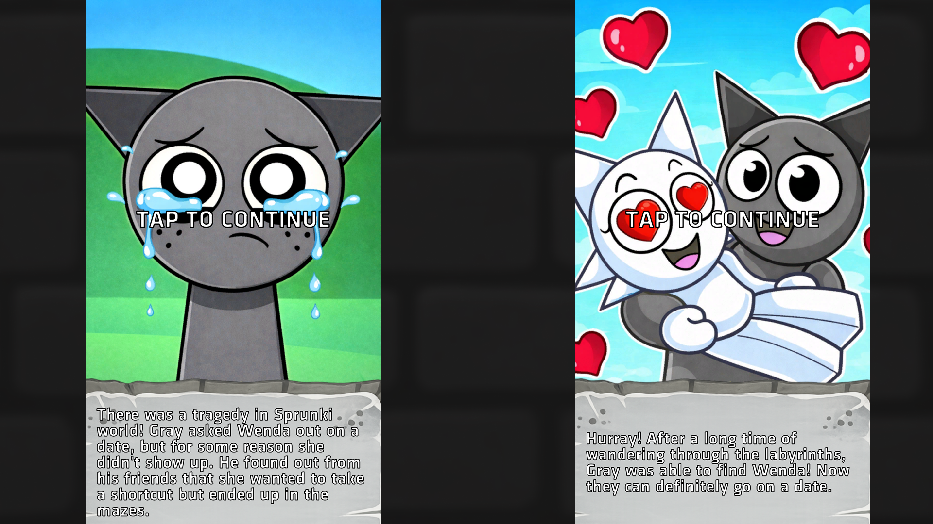 Sprunki: Help Gray find Wenda in the maze! — screenshot 3