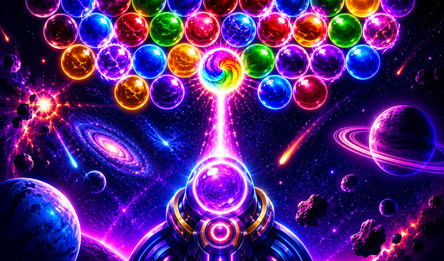 Bubble Shooter: Space Neon