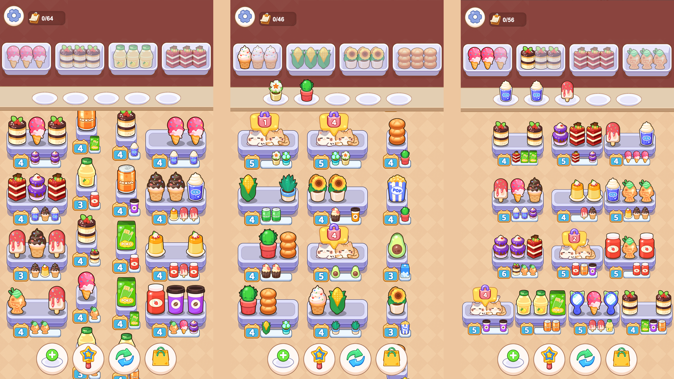 Kitten Mart: Goods Match & Clear screenshot