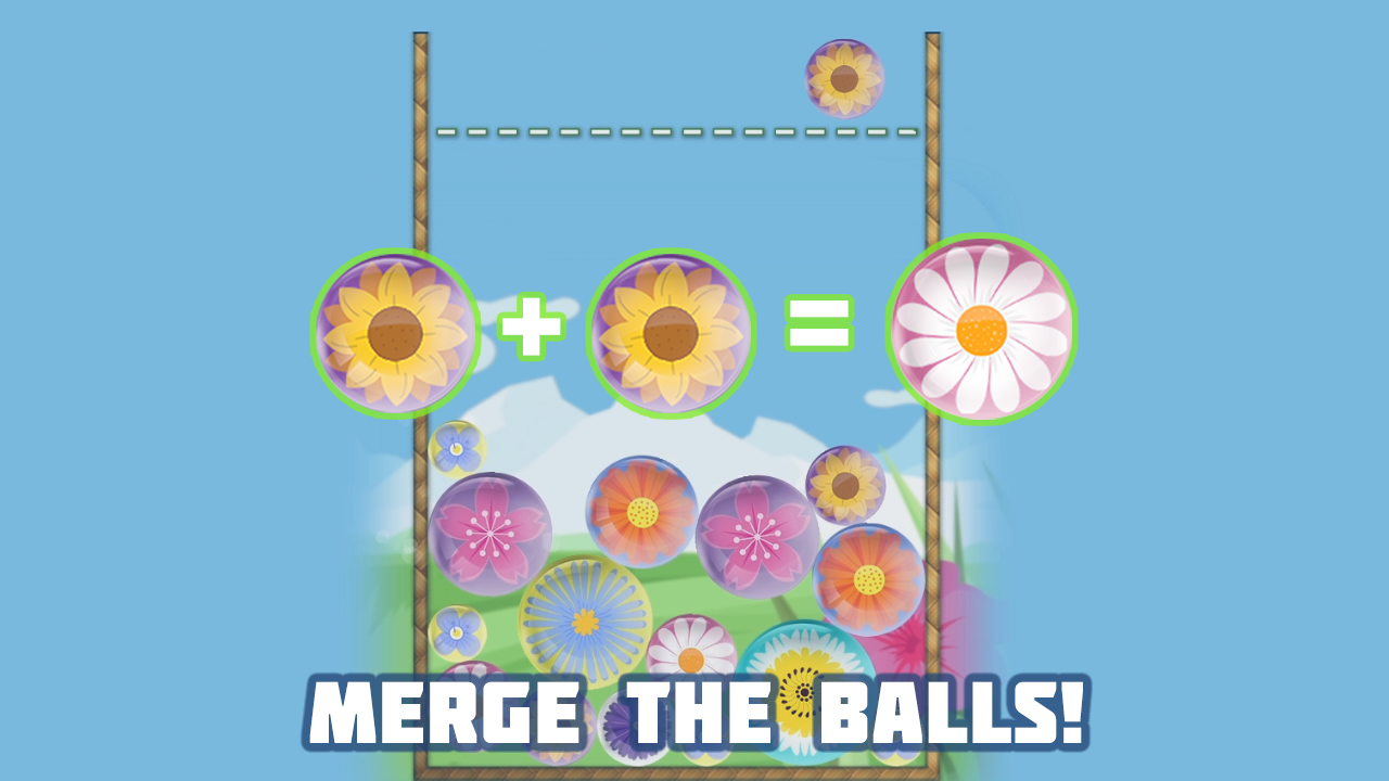 Merge the flower balls 2048 screenshot