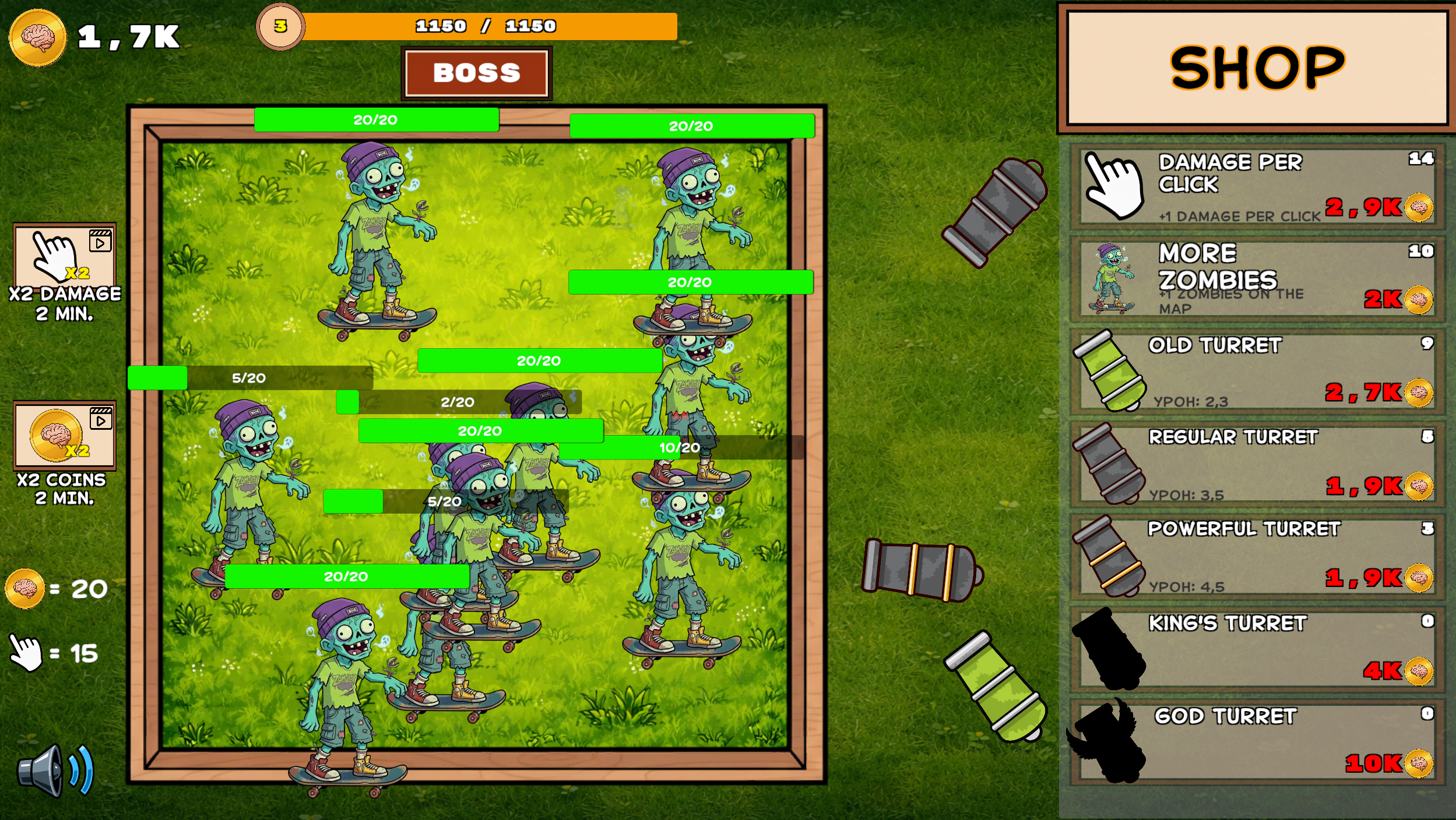 Zombie Clicker! Destroy the BOSS! — screenshot 3