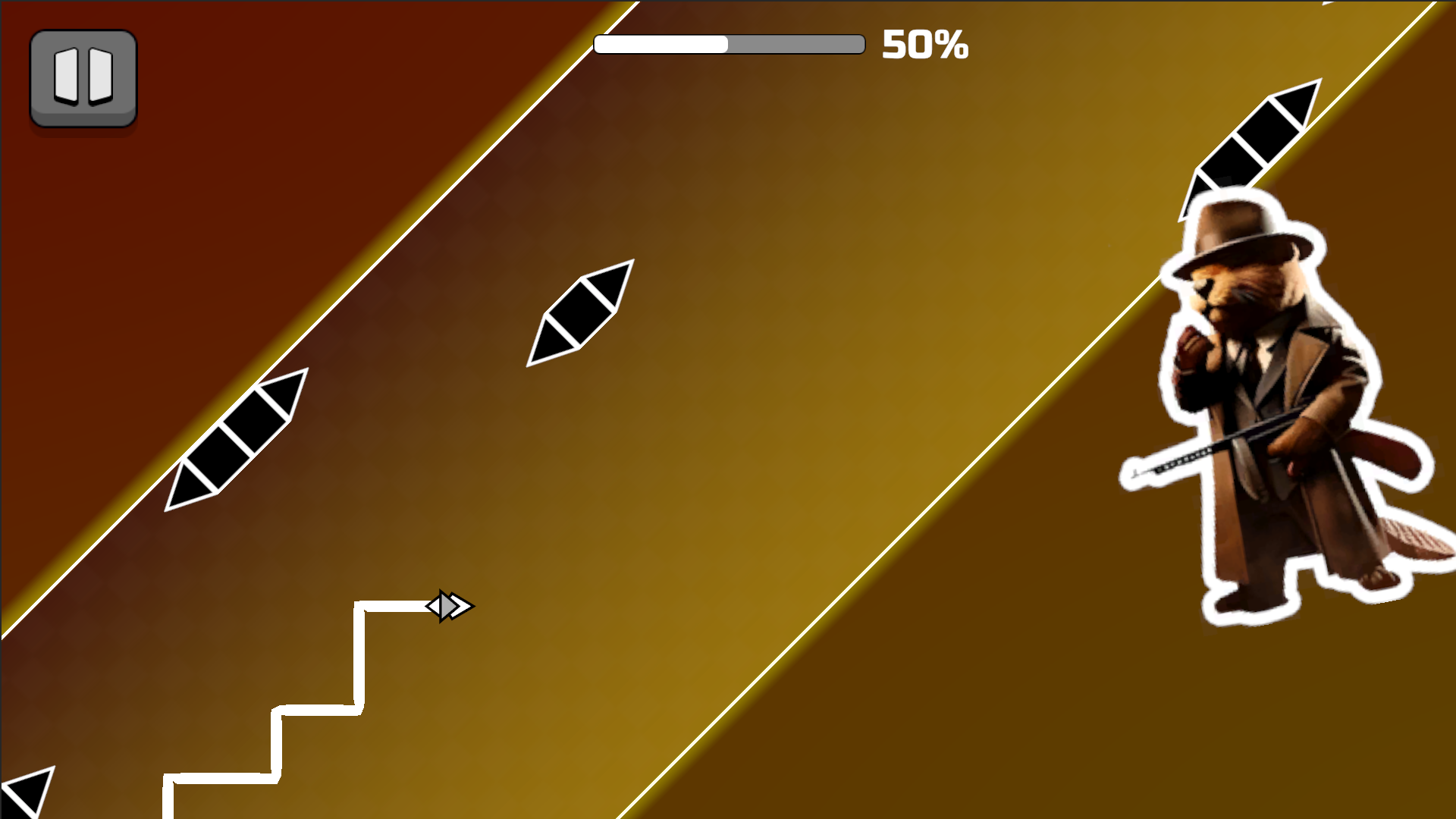 Geometry Wave: Battle with Italian Animals screenshot
