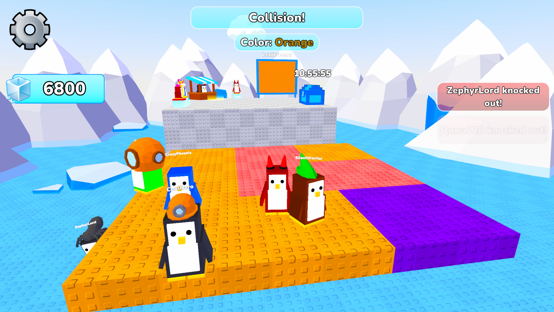 Knockout - Push Penguins on Ice! screenshot