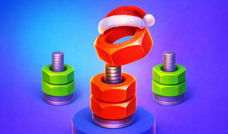 Nuts Color Sort Puzzle game cover