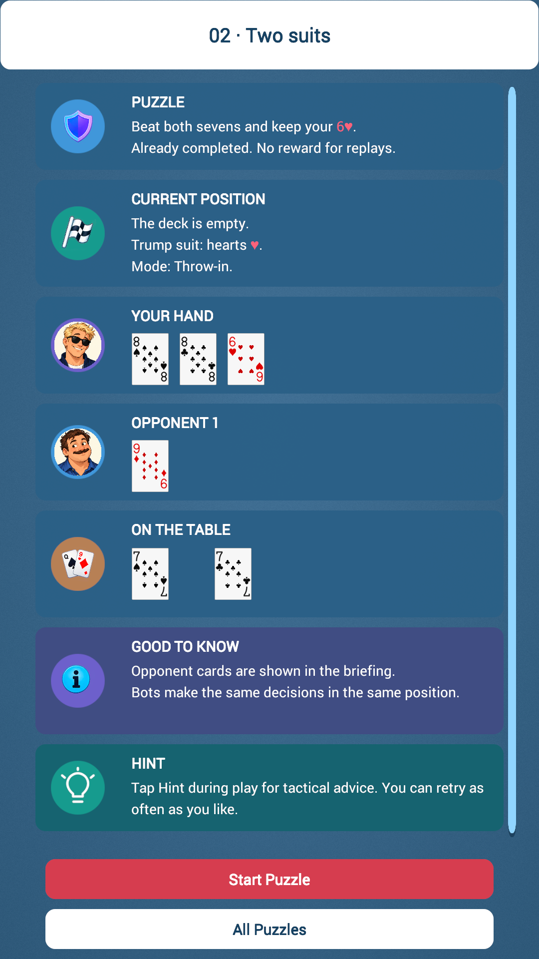 Durak: Throw-in, Transfer and Puzzles screenshot 8