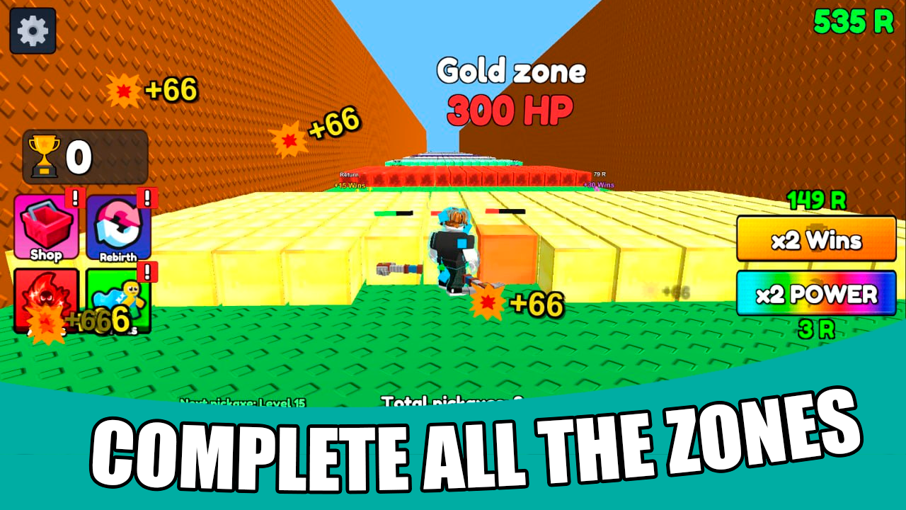 +1 Pickaxe: Break Blocks 3D screenshot
