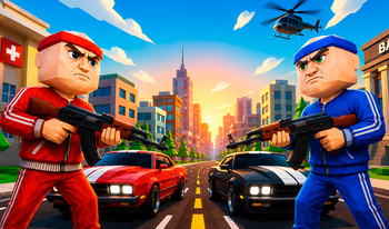 Red vs Blue. Strike Shooter. Multiplayer