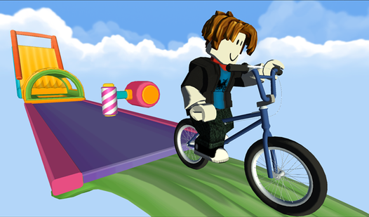 Obby Rides the Bike  loading=