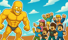 Obby online: 100 Players vs jock Tuntun Sahur