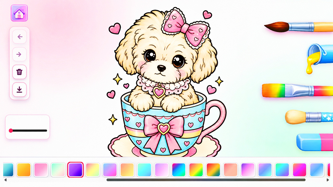 Pastel Color - Раскраска для девочек — screenshot 3