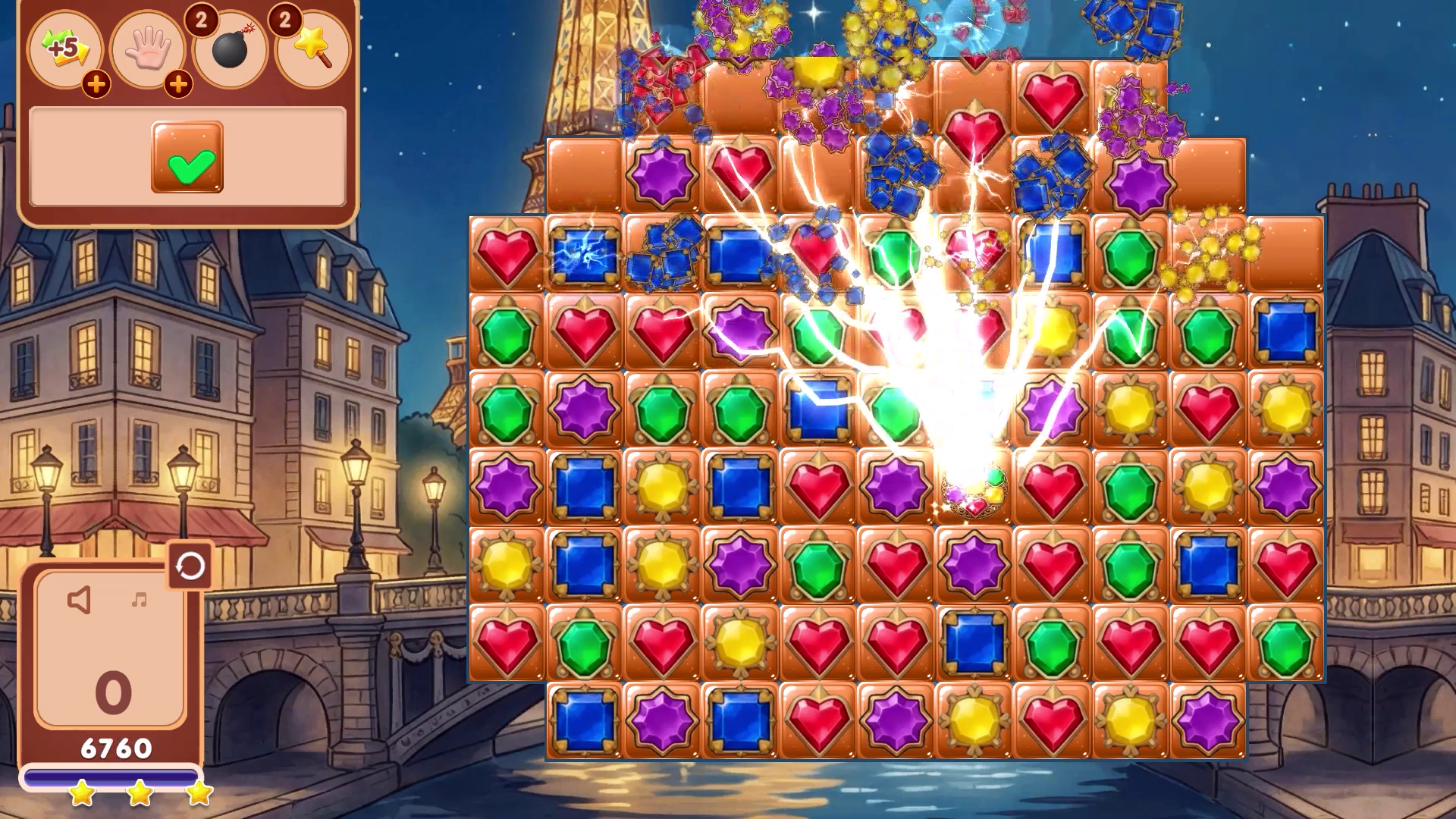 Treasures of Paris: The Secret of Gems - Match 3 screenshot