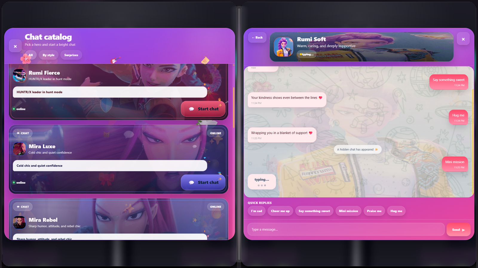 Text the K-pop Demon Hunters! screenshot