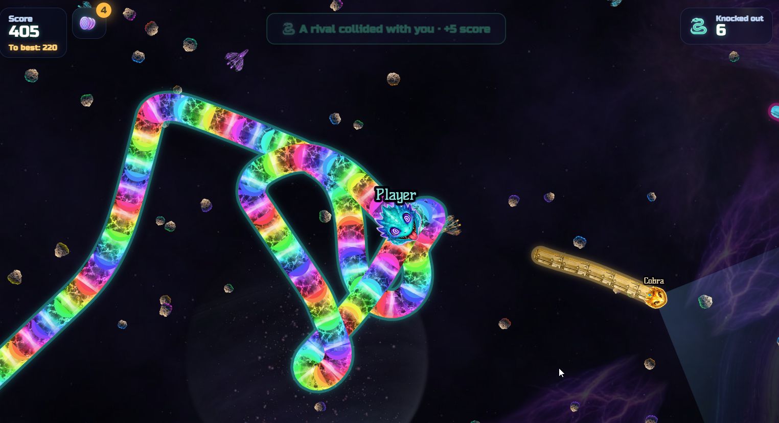 COSMOSNAKE: Meteor Devourer — screenshot 2