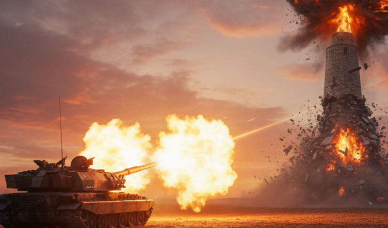 Artillery! Destroy Fortress! game cover