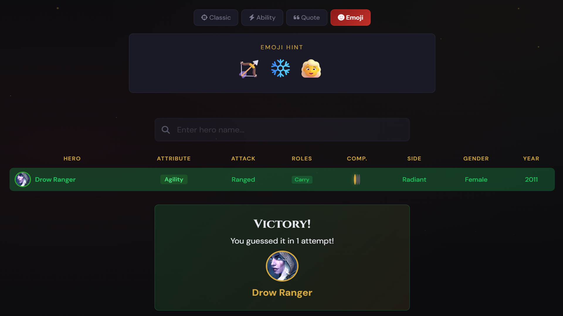 DOTADLE - Guess the Dota 2 Hero — screenshot 4